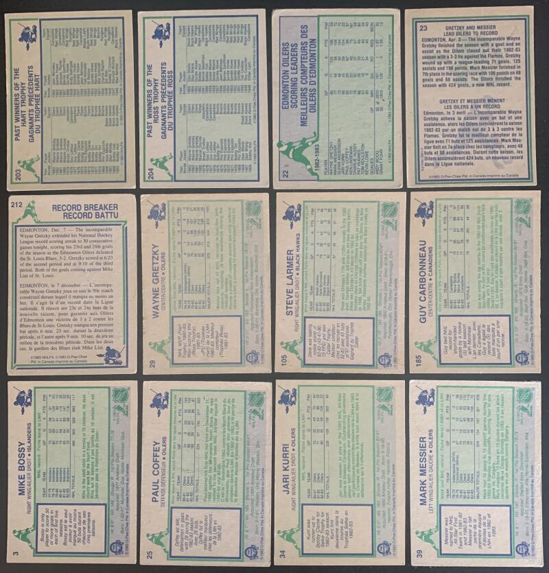 1983-84 O-Pee-Chee Complete Set 1-396 P-Vg Vintage Hockey *0148