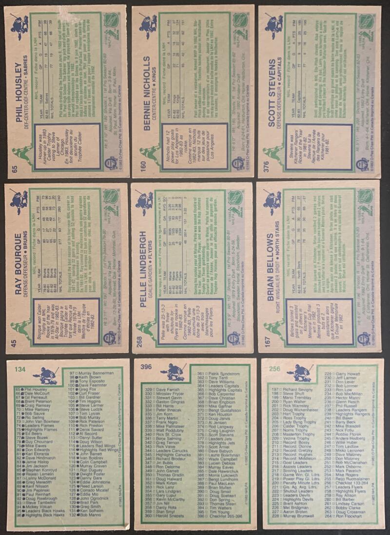 1983-84 O-Pee-Chee Complete Set 1-396 P-Vg Vintage Hockey *0148