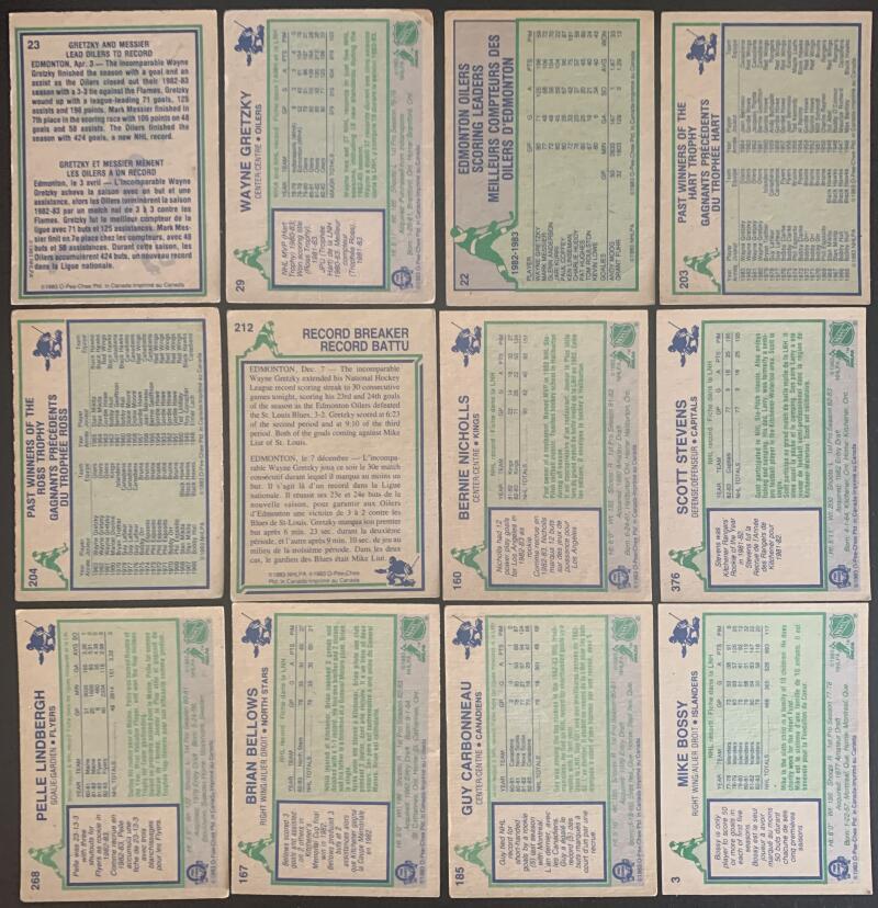 1983-84 O-Pee-Chee Complete Set 1-396 P-Vg Vintage Hockey *0149