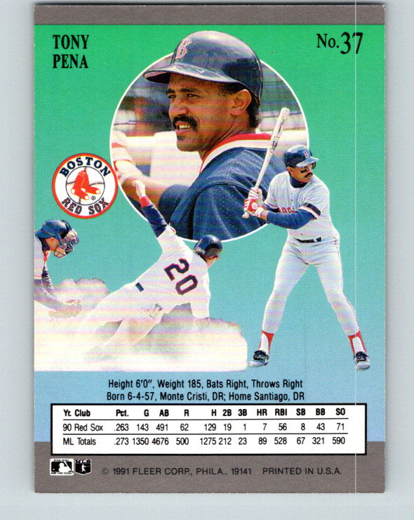 1991 Ultra #37 Tony Pena Mint Boston Red Sox