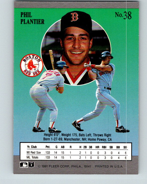 1991 Ultra #38 Phil Plantier Mint RC Rookie Boston Red Sox