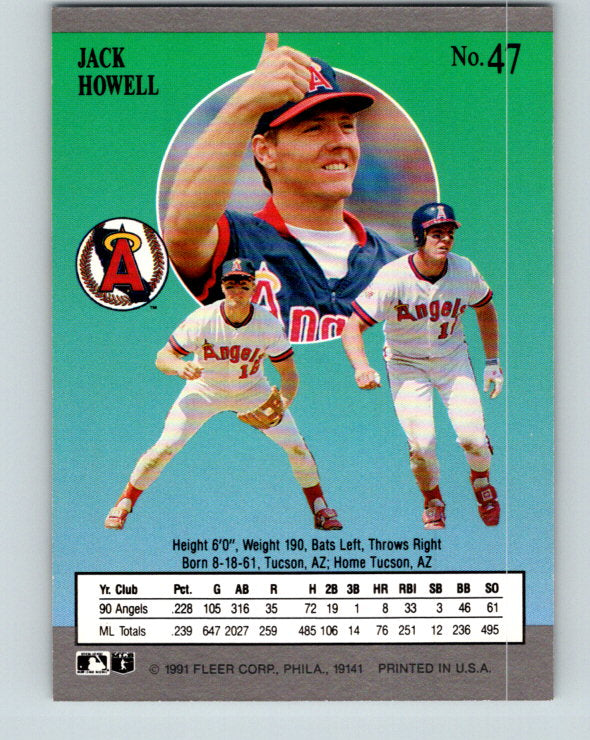 1991 Ultra #47 Jack Howell Mint California Angels