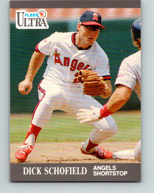 1991 Ultra #52 Dick Schofield Mint California Angels