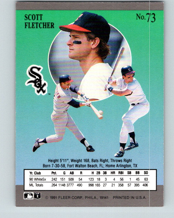 1991 Ultra #73 Scott Fletcher Mint Chicago White Sox