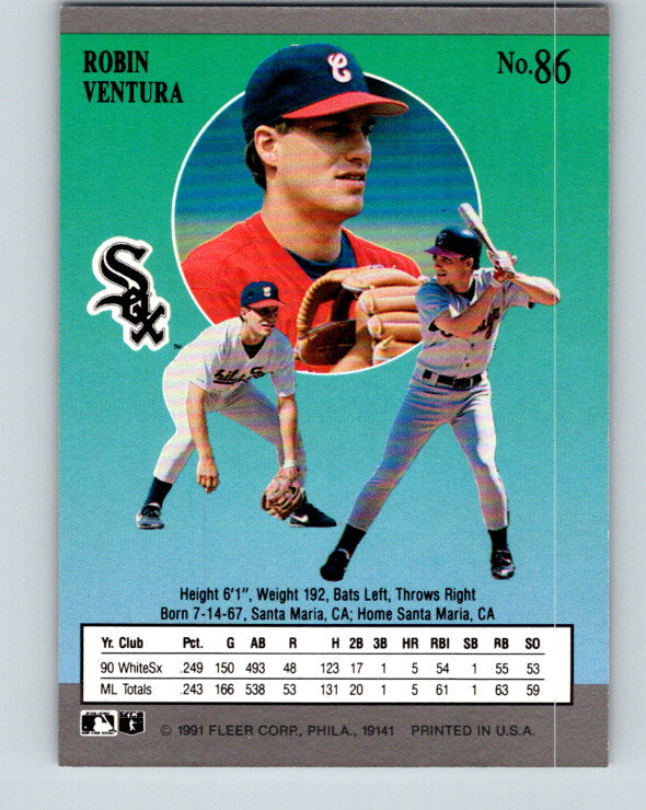 1991 Ultra #86 Robin Ventura Mint Chicago White Sox