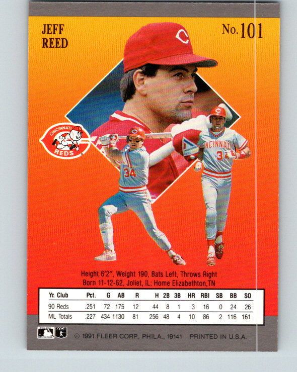 1991 Ultra #101 Jeff Reed UER Mint Cincinnati Reds