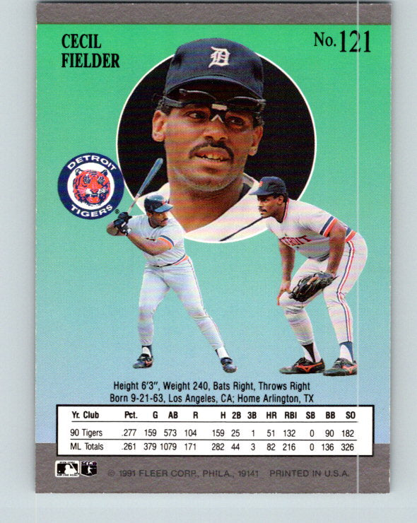1991 Ultra #121 Cecil Fielder Mint Detroit Tigers