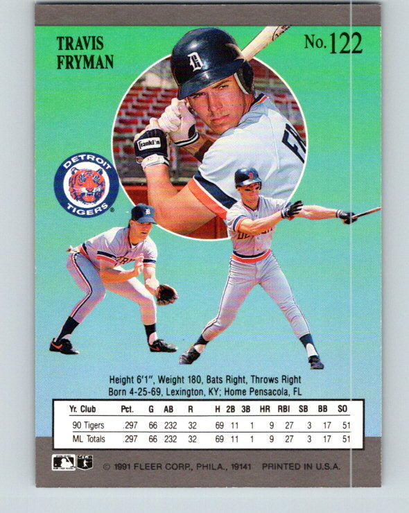 1991 Ultra #122 Travis Fryman Mint Detroit Tigers