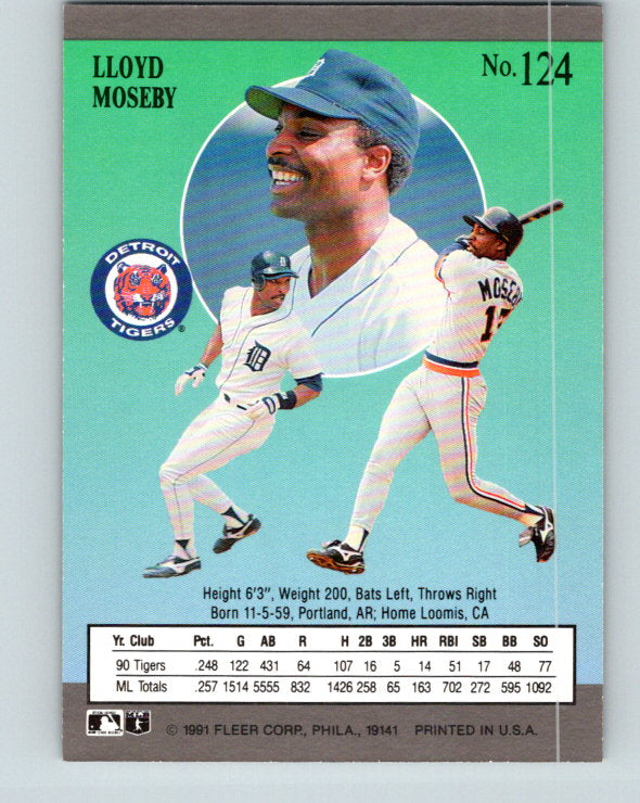 1991 Ultra #124 Lloyd Moseby Mint Detroit Tigers