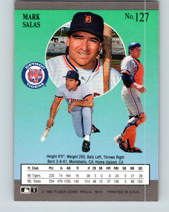 1991 Ultra #127 Mark Salas Mint Detroit Tigers