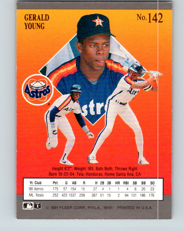 1991 Ultra #142 Gerald Young Mint Houston Astros