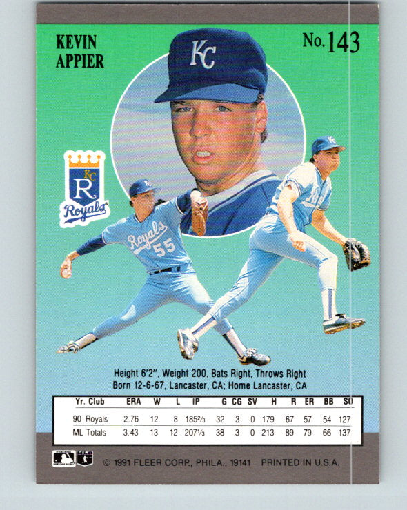 1991 Ultra #143 Kevin Appier Mint Kansas City Royals
