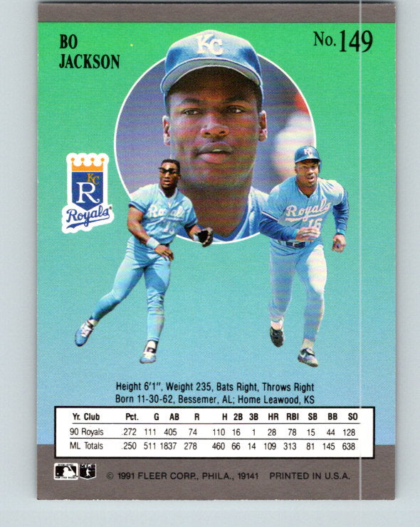 1991 Ultra #149 Bo Jackson Mint Kansas City Royals