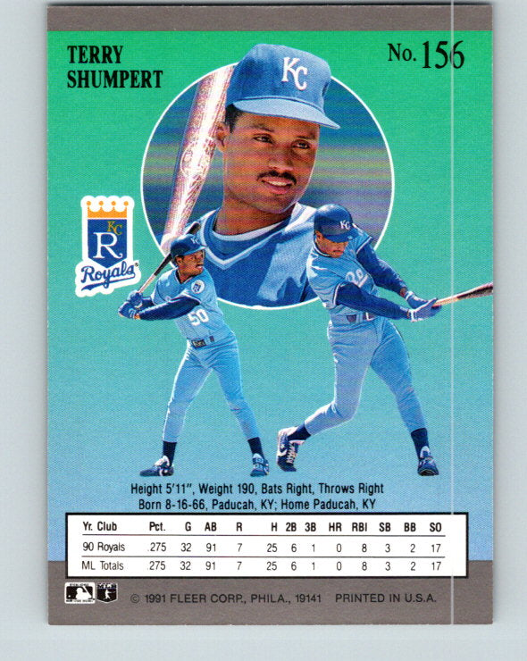 1991 Ultra #156 Terry Shumpert Mint Kansas City Royals