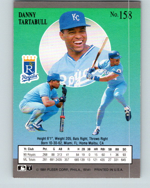 1991 Ultra #158 Danny Tartabull Mint Kansas City Royals