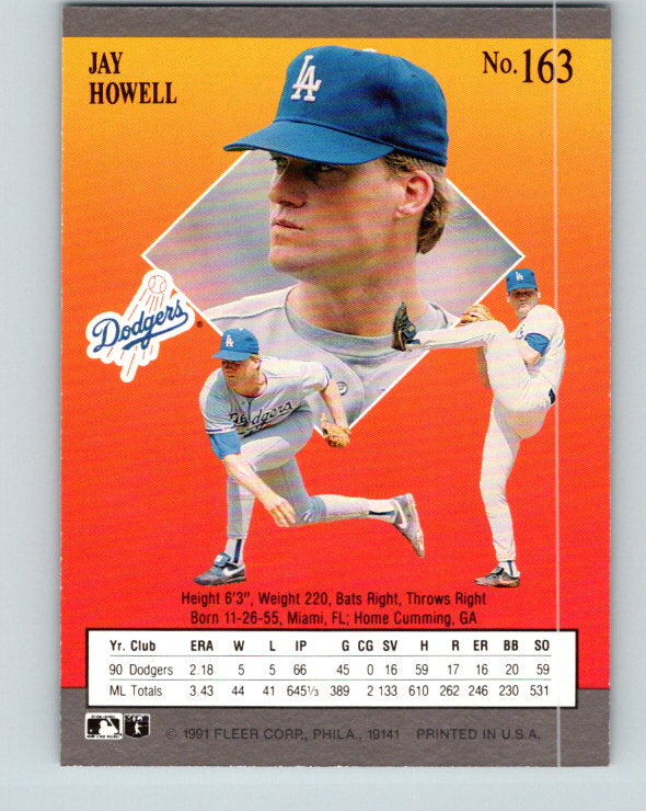 1991 Ultra #163 Jay Howell Mint Los Angeles Dodgers