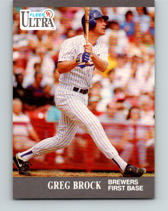 1991 Ultra #172 Greg Brock Mint Milwaukee Brewers