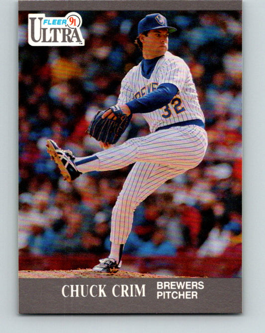 1991 Ultra #173 Chuck Crim Mint Milwaukee Brewers