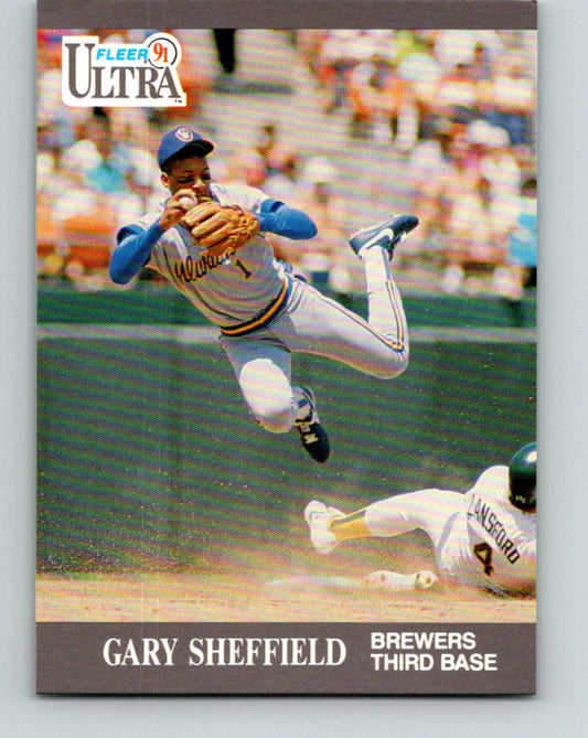 1991 Ultra #180 Gary Sheffield Mint Milwaukee Brewers
