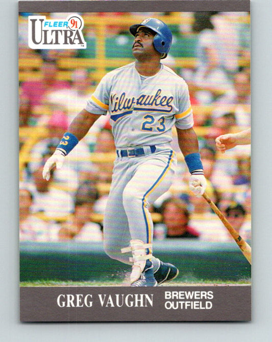 1991 Ultra #183 Greg Vaughn Mint Milwaukee Brewers