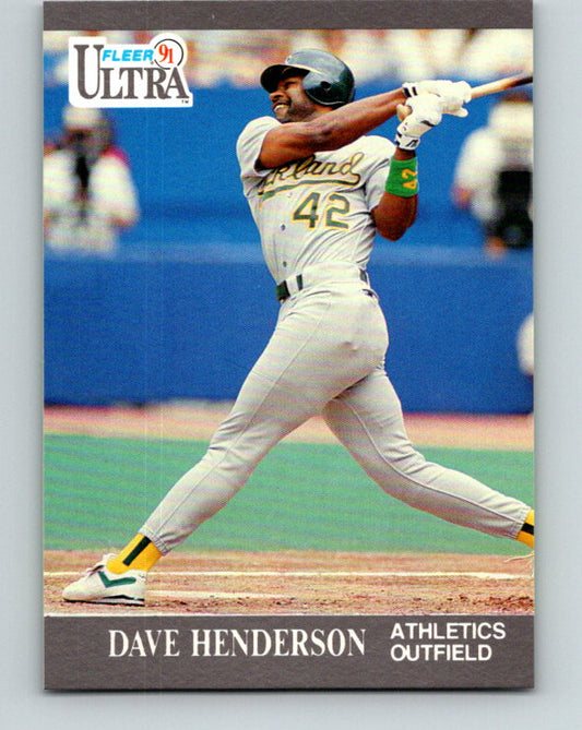 1991 Ultra #247 Dave Henderson Mint Oakland Athletics