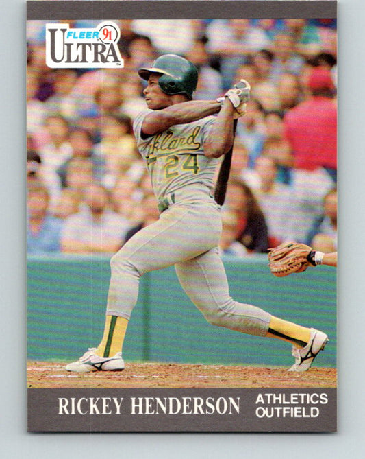 1991 Ultra #248 Rickey Henderson Mint Oakland Athletics