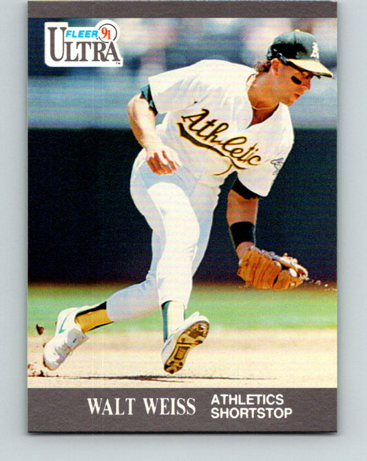 1991 Ultra #255 Walt Weiss Mint Oakland Athletics