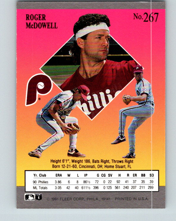 1991 Ultra #267 Roger McDowell Mint Philadelphia Phillies