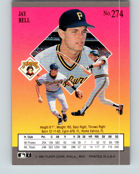 1991 Ultra #274 Jay Bell Mint Pittsburgh Pirates