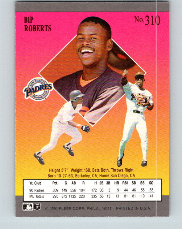 1991 Ultra #310 Bip Roberts Mint San Diego Padres