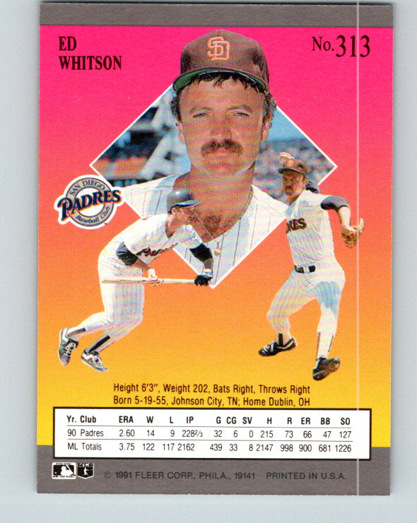 1991 Ultra #313 Ed Whitson Mint San Diego Padres