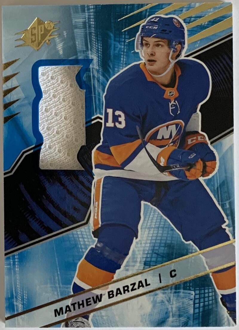2018-19 Upper Deck SPx Materials #17 Mathew Barzal Jersey 08213