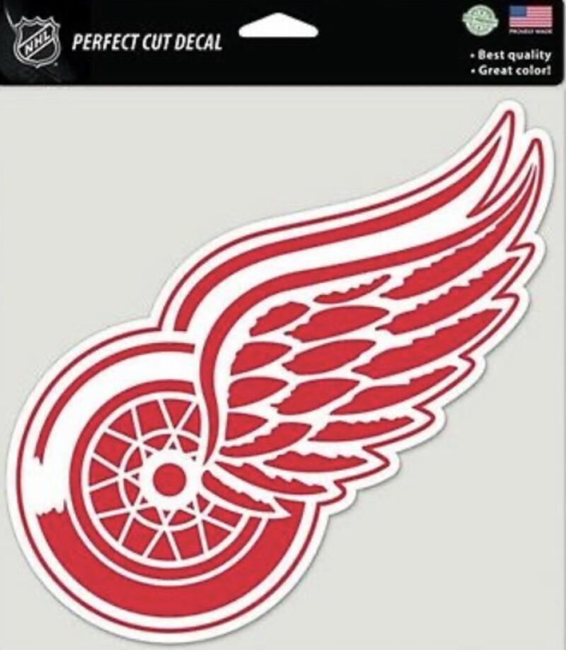 Detroit Red Wings Perfect Cut 8"x8" Large Licensed Decal Sticker