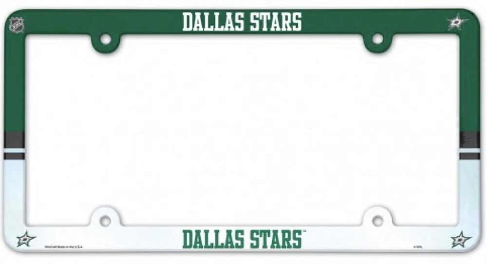 Dallas Stars NHL Plastic Full Colour License Plate Frame 6"x12"