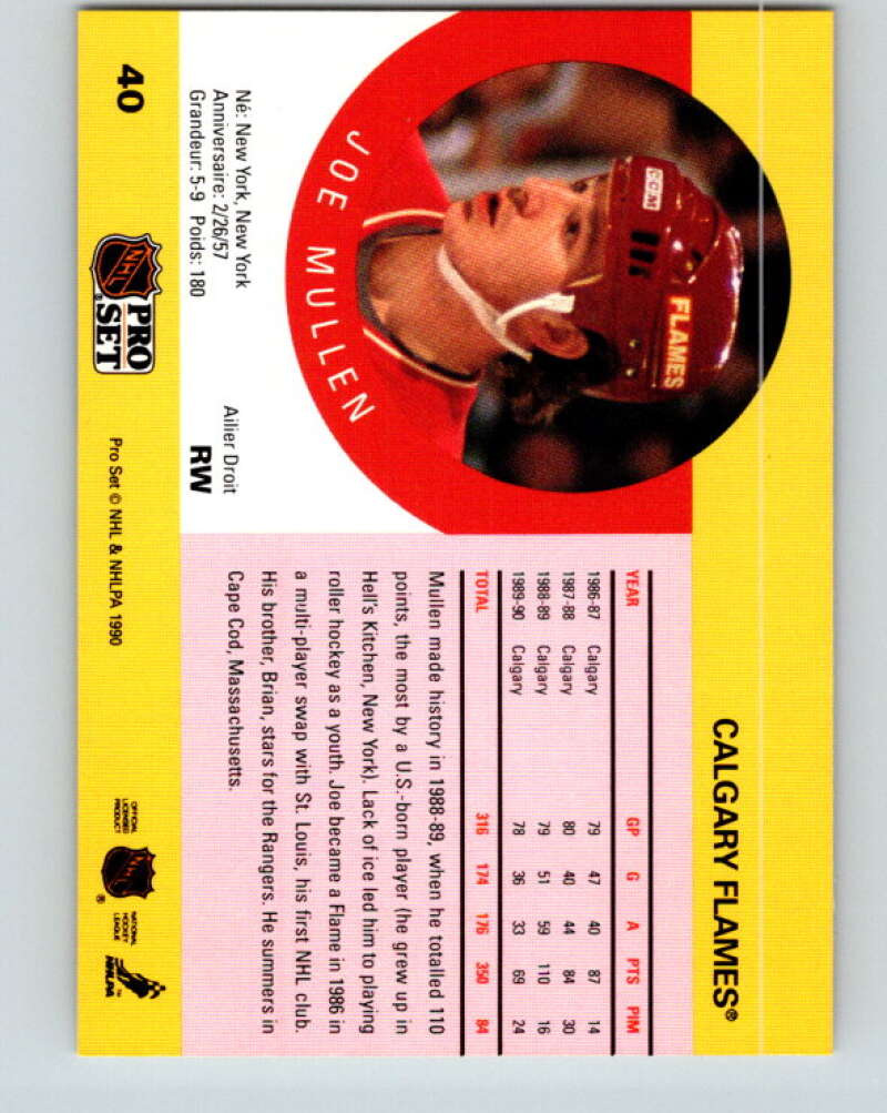 1990-91 Pro Set #40 Joe Mullen Mint Calgary Flames