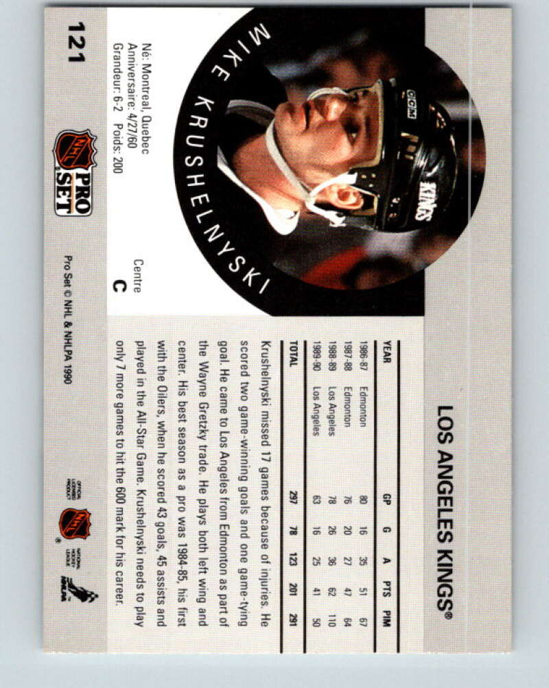 1990-91 Pro Set #121 Mike Kushelnyski Mint Los Angeles Kings