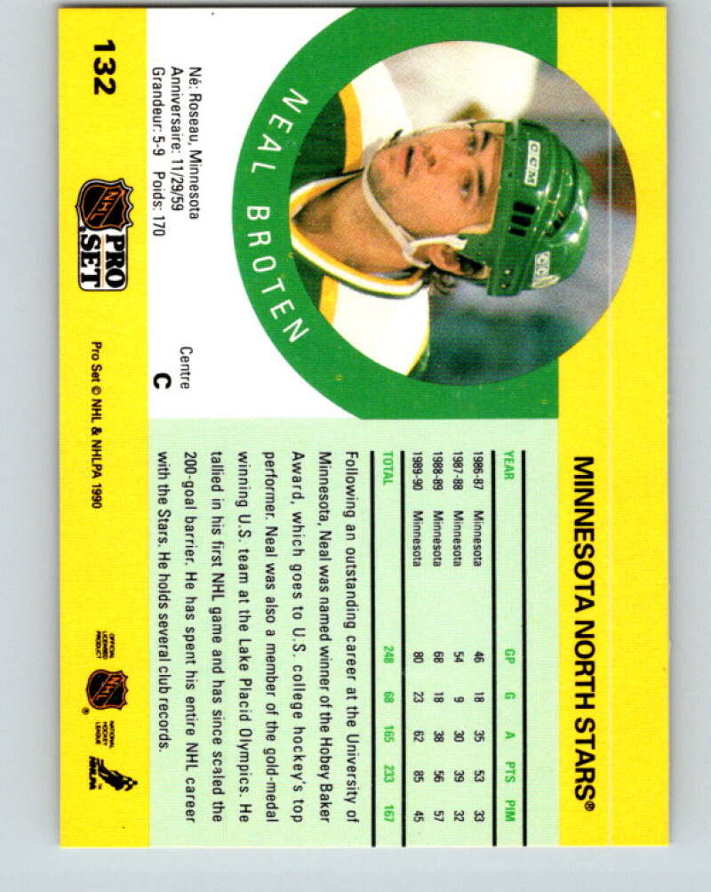 1990-91 Pro Set #132 Neal Broten Mint Minnesota North Stars