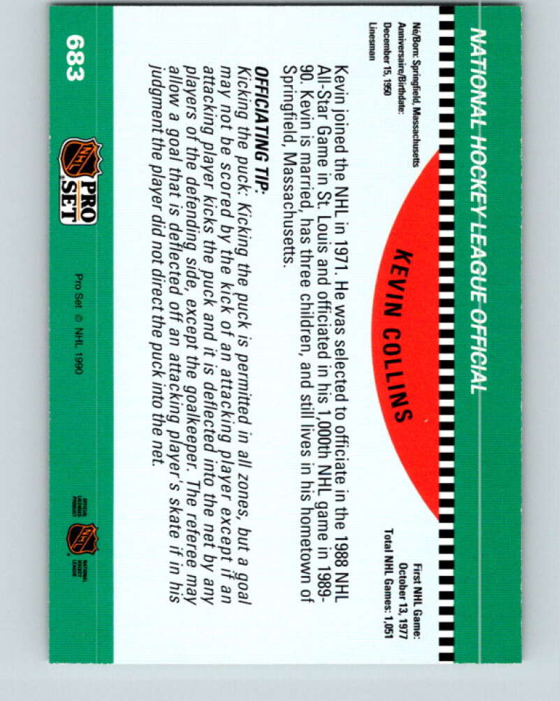 1990-91 Pro Set #683 Kevin Collins Mint