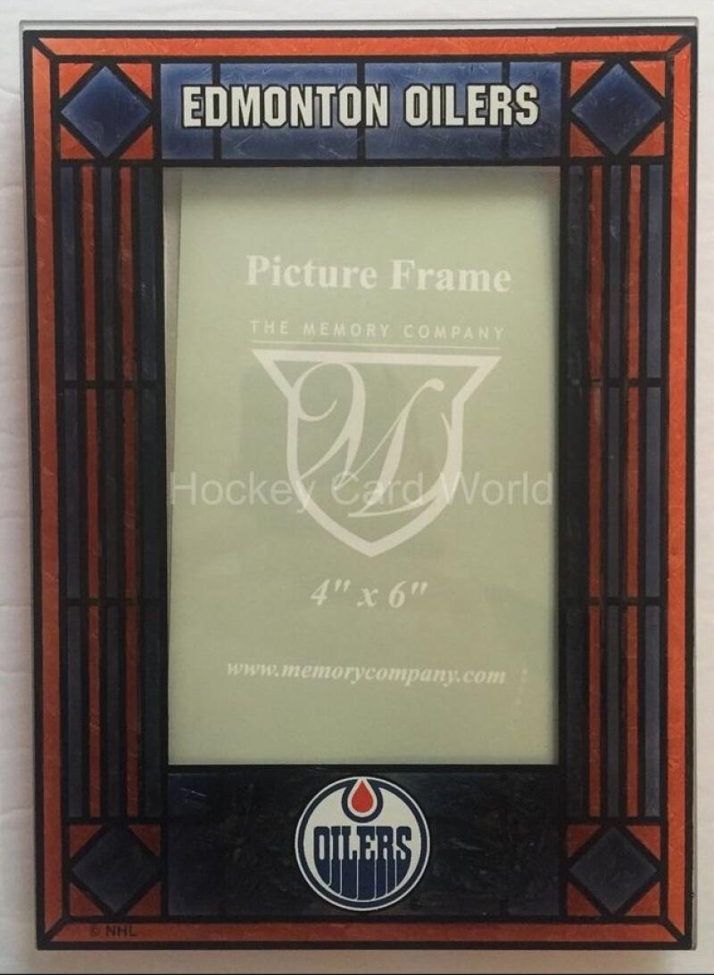 Edmonton Oilers Vertical 4x6 NHL Art-Glass Picture Frame - New in Box Image 1