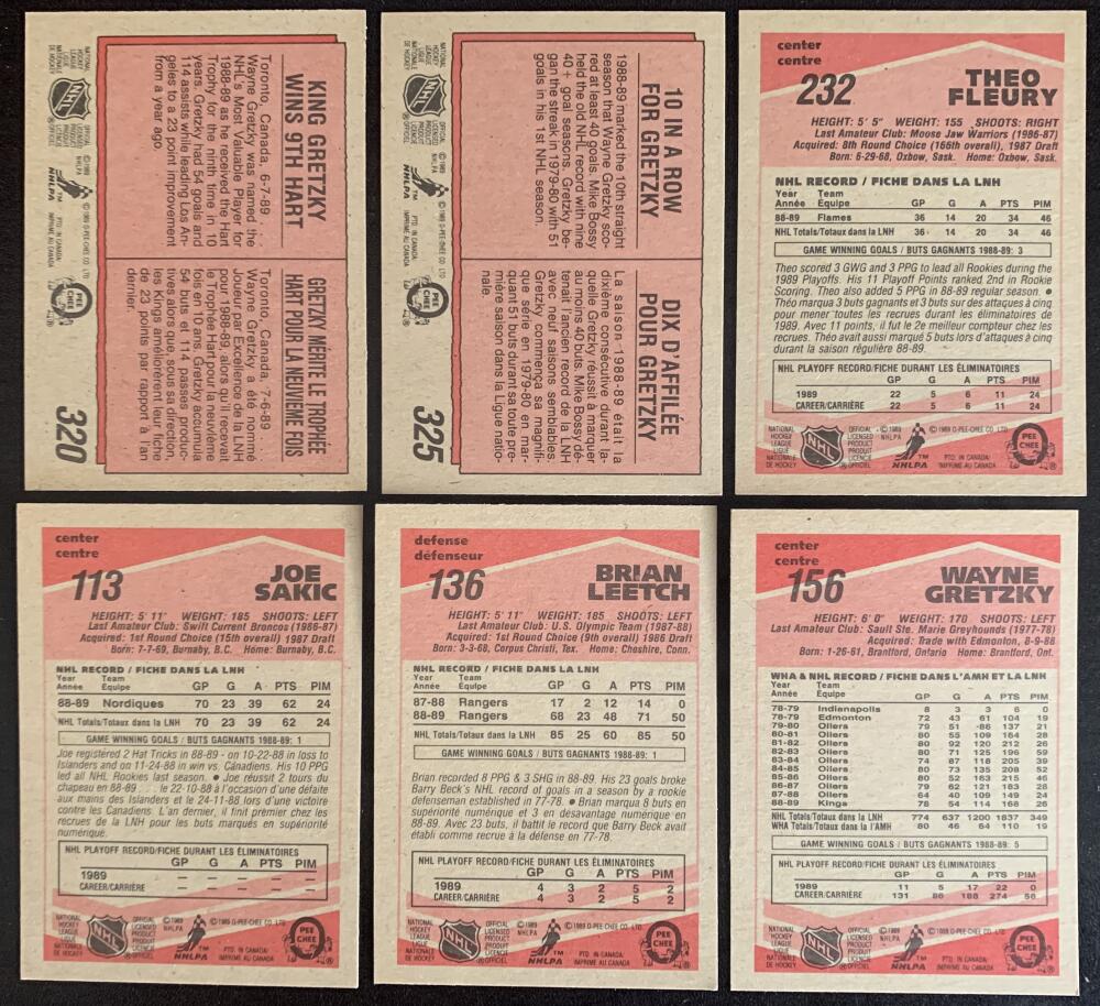 1989-90 O-Pee-Chee NHL Hockey Complete Set 1-330 - Mint Condition *0159