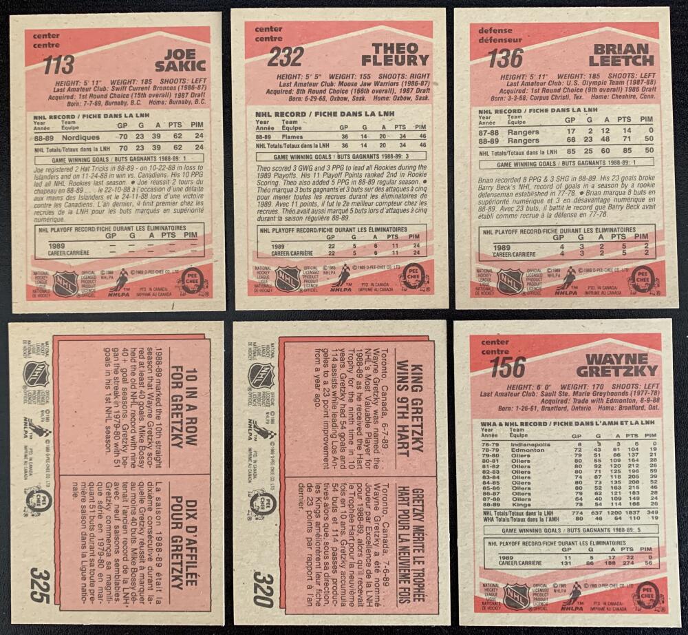 1989-90 O-Pee-Chee NHL Hockey Complete Set 1-330 - Mint Condition *0161