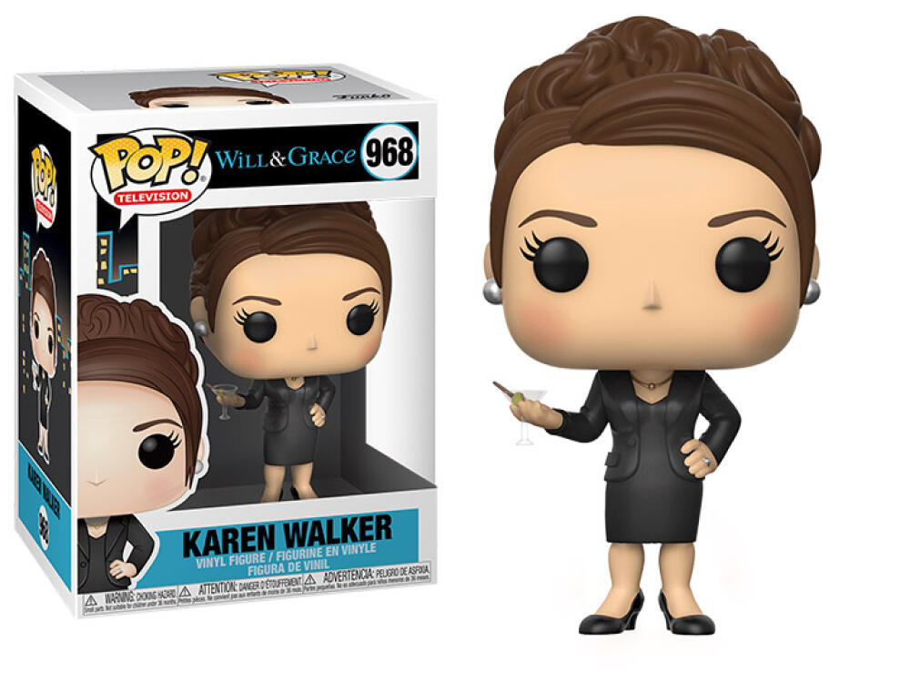 Funko Pop - 968 TV Will & Grace - Karen Walker Black Dress Vinyl Figure