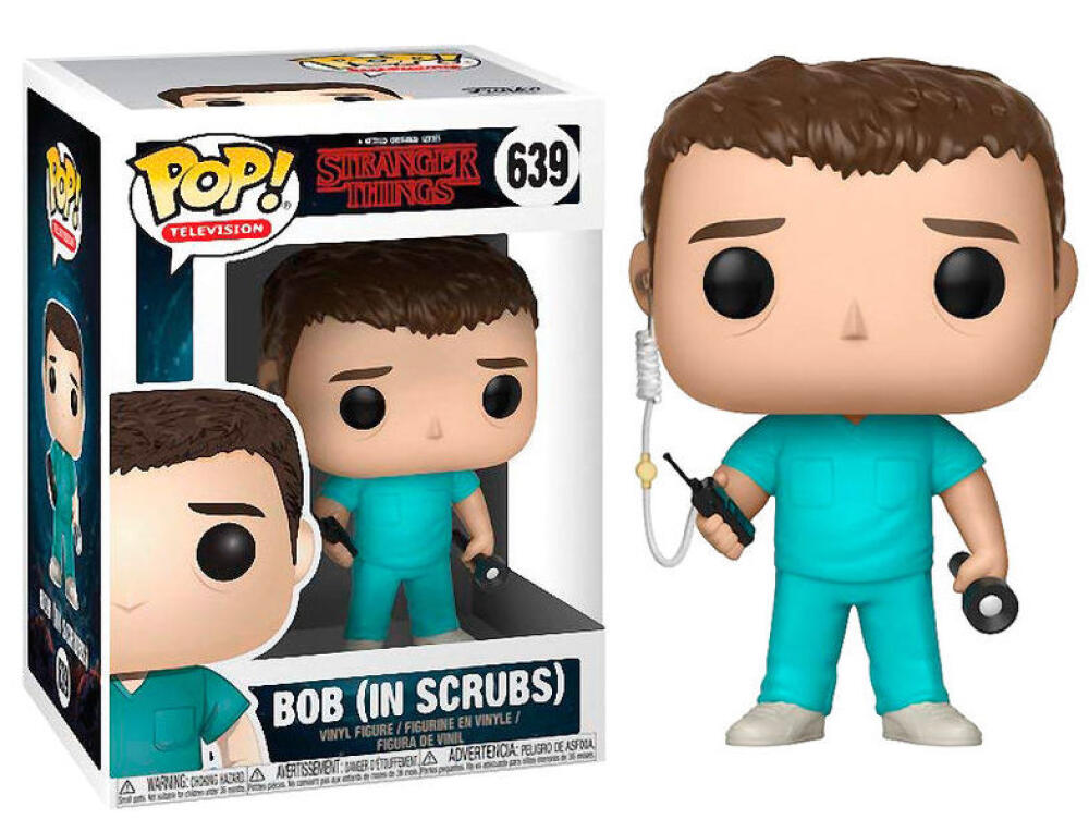 Funko Pop - 639 Television Stranger Things - Bob (In Scrubs) Vinyl Figure *VAULTED