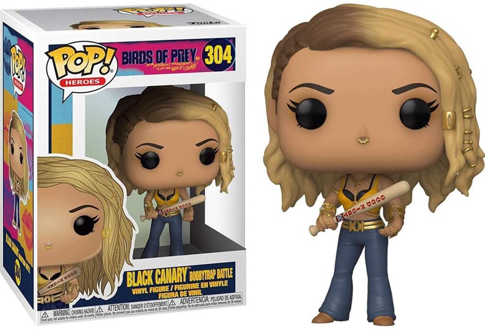Funko Pop - 304 Heroes Birds of Prey - Black Canary Boobytrap Battle Vinyl Figure Image 1