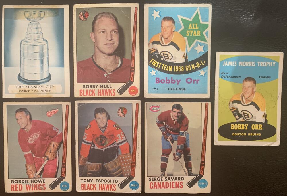 1969-70 O-Pee-Chee NHL Hockey Complete Set 1-233 Orr, Howe *0165