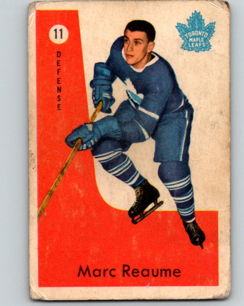 1959-60 Parkhurst #11 Marc Reaume Toronto Maple Leafs V4
