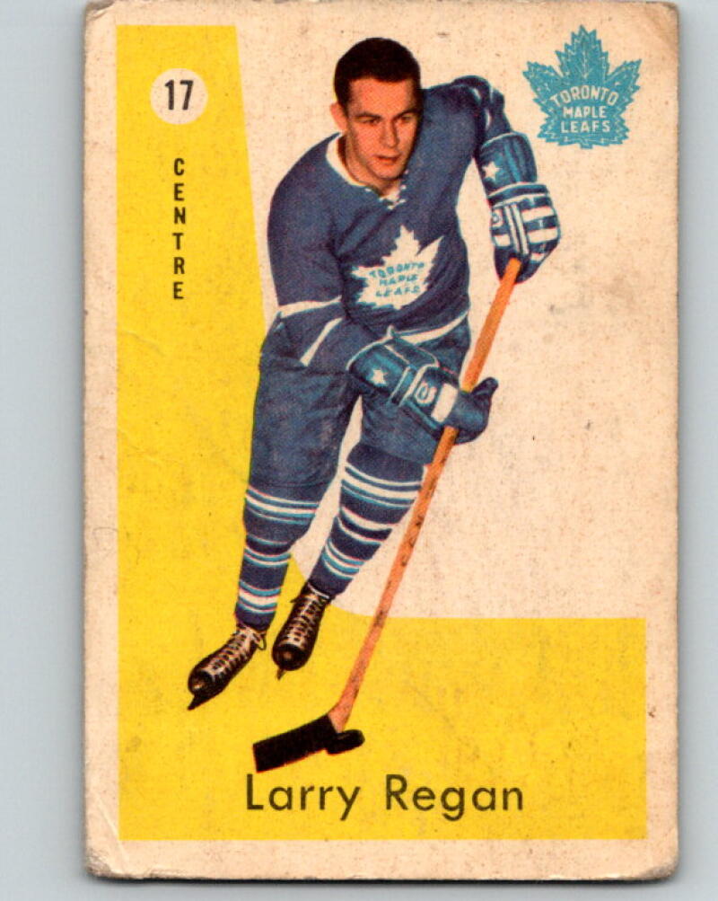 1959-60 Parkhurst #17 Larry Regan Toronto Maple Leafs V6