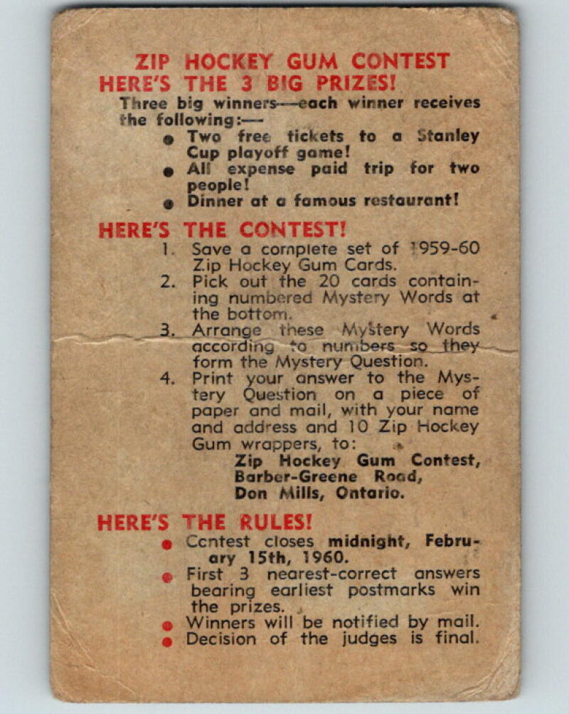 1959-60 Parkhurst #36 Stafford Smythe Toronto Maple Leafs V9