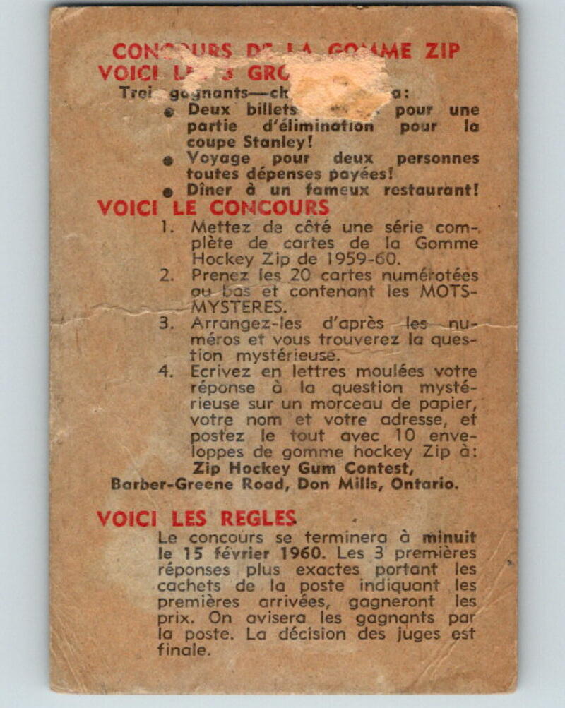 1959-60 Parkhurst #46 Officials Intervene V11