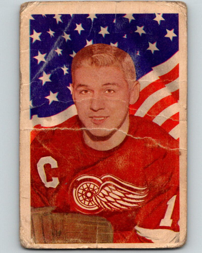 1963-64 Parkhurst #50 Alex Delvecchio Detroit Red Wings V32